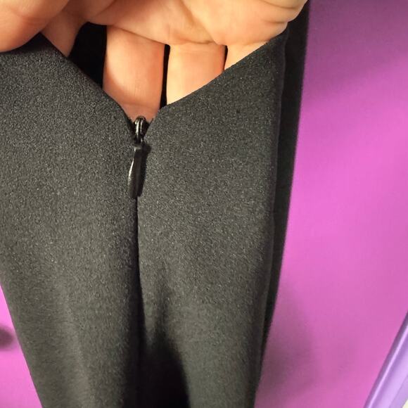 Solace London Edita Mini Dress Black US 2 Crisscross Back Deep V Minimalist - Picture 7 of 10